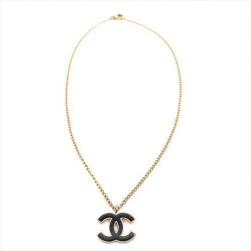 Collana CHANEL Coco Mark 02A oro nero donna accessori moda