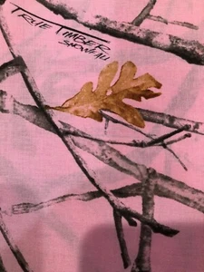 Pink True Timber Outdoor Oak Tree Branch Conceal Camo 100% cotton fabric 1 yd - Picture 1 of 1