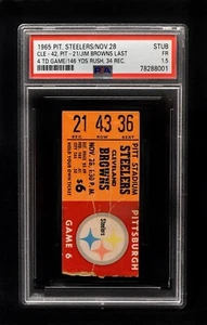 1965 Jim Brown's last 4 TD game ticket stub - RARE - 1/1! - Picture 1 of 2