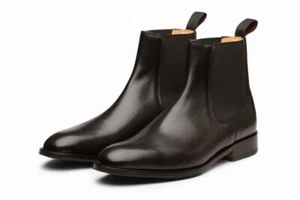 $250 Chelsea Boots 3DM Lifestyle Black Leather UK 9 US 10 New - Picture 1 of 12