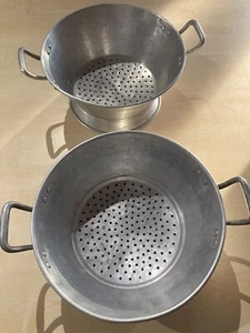 2x altes Alu Küchensieb Frimag Sammler Sieb Seiher Vintage 26 cm Aluminium - Bild 1 von 8
