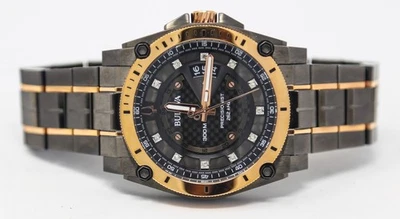 Reloj Bulova Precisionist Para Hombre Cuarzo Diamante Acento Dos Tonos 98D149 $995 Foto 1 de 4