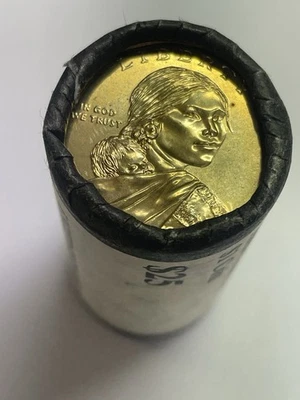 2011-P U.S. Mint Sacagawea Dollar Roll Of 25 Coins, H/H Wampanoag Treaty - Image 1 of 4