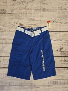 Epic Threads Boys' Core Belted Cargo Summer Casual Shorts Lazulite Blue Sz 8 - Picture 1 of 2