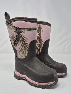 Kids U.S. Botas Muck Impermeables Aisladas Rosa y Camufladas Talla 11 Realtree, Usadas Foto 1 de 4