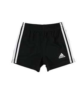 Adidas Boys Two Tone Athletic Walking Shorts, Black, Infant, 9 mos - Picture 1 of 2