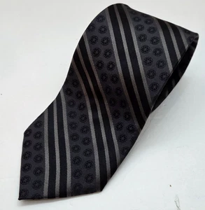 Corbata para hombre Star Wars 100 % seda negra a rayas patrón de escudo imperial - Imagen 1 de 7