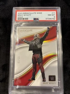 Bray Wyatt 2023 Panini Immaculate Collection WWE Gold #11 /10 Psa 8 - Picture 1 of 4