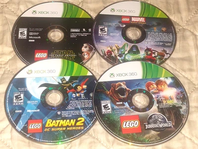 Lote 4 Videojuegos Sistema Xbox 360 Serie Lego - Marvel Batman Star Wars Jurassic Foto 1 de 2