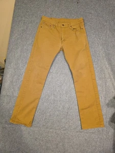 Herren 513 Levis Jeans Hose Slim Straight Khaki Hellbraun Braun Größe 33x32 Gebraucht  - Bild 1 von 12