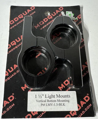 Modquad MQ Light Mount 1.5" Vertical Bottom Black LMV-1.5-BLK - Image 1 of 2