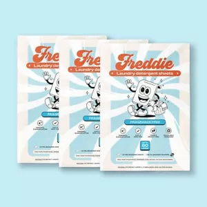 3 Pack Freddie Laundry Detergent Sheets - 180 Loads (90 Sheets) - Picture 1 of 16