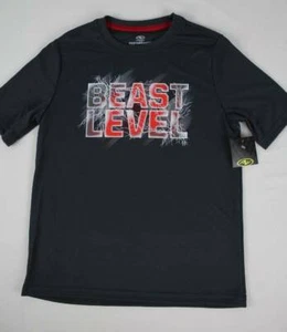 Boys T Shirt Size 18 2XL Performance Graphic Tee Wicking Top Sports Beast Level - Picture 1 of 2