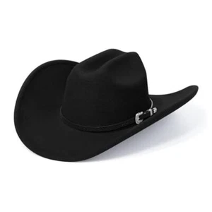 Cowboy Hats for Women and Men with Wide Brim Felt Western Hats Medium Black - Picture 1 of 6