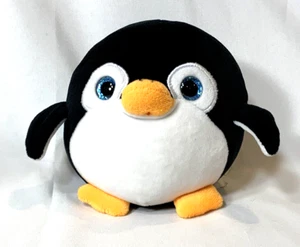 Toy Factory Smooshimals Penguin Plush Toy Mini Round Stuffed Animal 5.5 inch - Picture 1 of 6