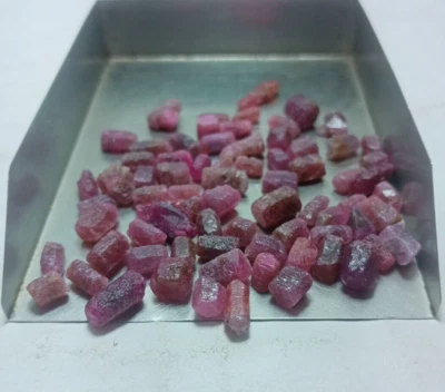 10 Pcs Ruby Rough Sticks Lot, Natural Ruby Rough Sticks, Size 6to12mm. - Image 1 of 3