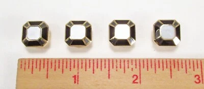 One PreOwned Set 4 Dolan & Bullock USA 14K Gold Men's Tuxedo Shirt Button Studs - Image 1 of 4