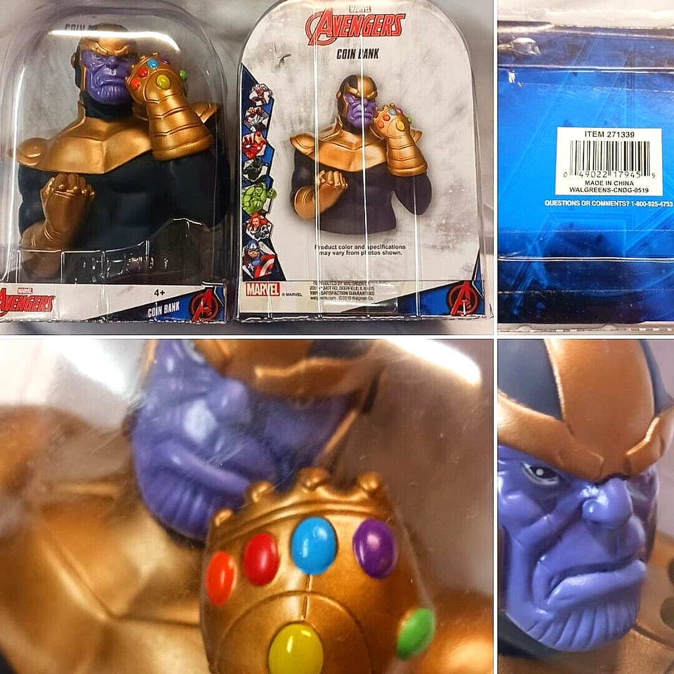 Marvel Avengers Thanos Coin Bank 3d Figure