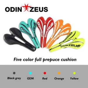 Mountain/Road Comfortable Bicycle Saddle PU+Nylon Carbon Fibe+Leather Front Seat - Picture 1 of 32