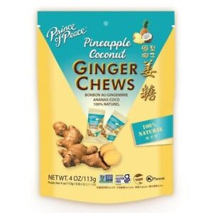 Prince of Peace Ginger Chews with Pineapple Coconut 4 oz