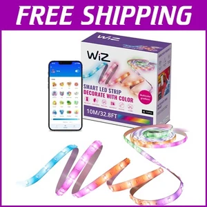 Multicolor RGBIC LED Light Strip 32.8 ft - Smart Home, Voice-Activated Control - Picture 1 of 8