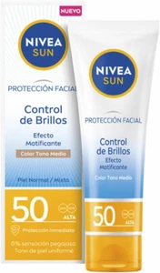 NIVEA Sun Control Shine SPF50 Viso Protezione Solare Senza Profumo 40ml - Foto 1 di 5