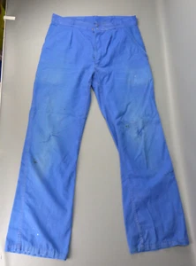 Pantalon bleu de travail en coton, LE BEAU FORT, atelier, usine, tallie 42. - Picture 1 of 9