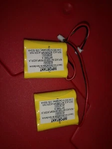  AA 600MAH   3.6v 600mah exit sign/cordless phone  battery replacement 2 pieces - Picture 1 of 4