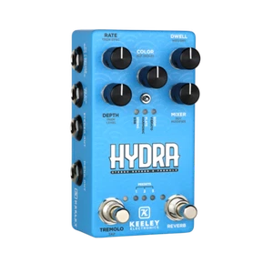 Used Keeley Hydra Stereo Reverb & Tremolo Guitar Effects Pedal - Picture 1 of 7