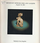 F SOTHEBY’S JAPANESE NETSUKE INRO LACQUER Auction Catalog 1981 