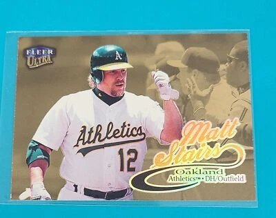 1999 Ultra Gold Medallion #124G Matt Stairs Oakland Athletics BASEBALL Card T4 - Image 1 of 2