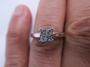 14K Gold Diamond Engagement Ring Diamond=.60 Carat F-SI1 Value=$5,750 - Picture 1 of 8