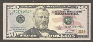 United States of America 50 Dollars 2009; UNC; F-2131F; Grant; Atlanta - Picture 1 of 2