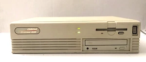 COMPAQ PROLINEA 4/33 Desktop Computer w CD-ROM POWERS ON - PARTS REPAIR - Picture 1 of 23