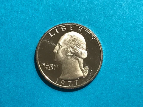 1977 S Washington Proof Quarter   FREE SHIP Cover