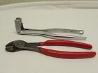 Snap-On 2 Piece Battery Terminal Professional Grip Chrome/Red Pliers Set