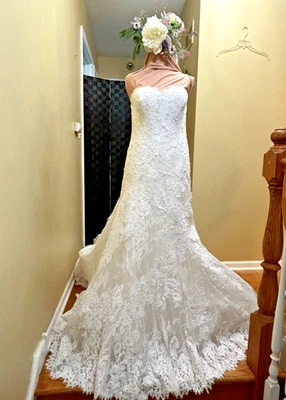 Pronovias Tisha Off White  Wedding Dress with Tag Size 16 - Image 1 of 4