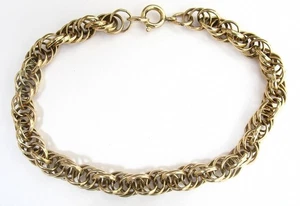Vintage 1/20 Gold gefüllt 7,5" Glieder Bettelarmband, 10,5 Gramm, 7 1/2" - Bild 1 von 3