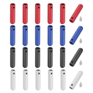 24 x Shoelace Tips with Screw Alloy 25mm Aglets End Tip Cap 4 Color - Picture 1 of 6