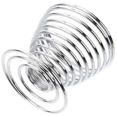  4 Stück Edelstahl Eierbecher Mini Federdraht Eierablage Eierhalter gekochter Ei - Bild 1 von 4