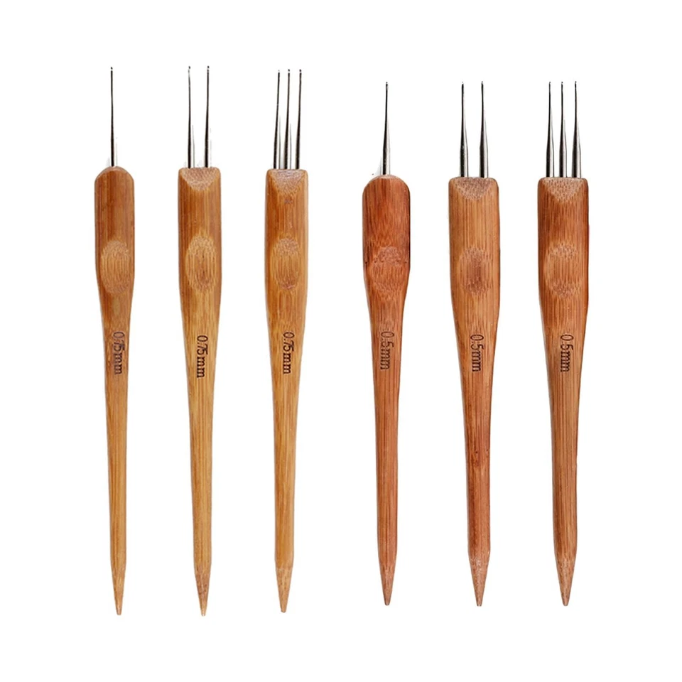 3 Stück Dreadlock Häkelnadel Werkzeug 1 Haken 2 Haken 3 Haken für - Image 1 of 1