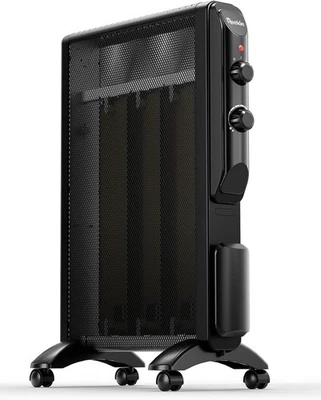 Reekie Electric Space Heater for Indoor Use 1500W, Large Room Black  - Image 1 of 4