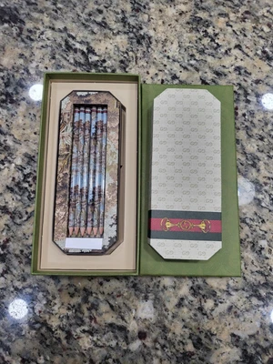 Gucci luxury Graphic Print 6 Pencil Set New with Box Authentic - Image 1 of 4
