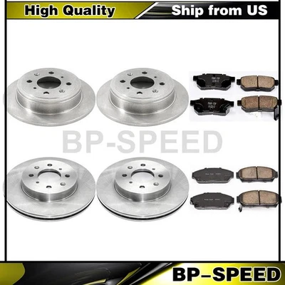 Brake Pads & Rotors Fits 2000 Acura Integra 2001 Acura Integra 1994 Honda Civic - Image 1 of 4