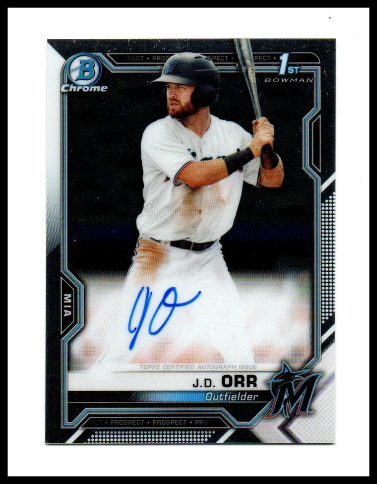 2021 Bowman Chrome #CPA-JO J.D. Orr Prospect Autographs - Image 1 of 1