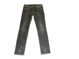 Pantalones de mezclilla Miss Me para mujer ajustados talla 29x33 lavado medio adornados - Imagen 1 de 9