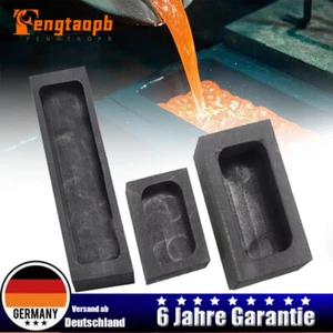 3PCS Barrenform für Gold Silber Graphit Tiegel zum Schmelzen Gießen Verfeinern - Bild 1 von 9