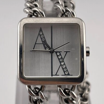 Reloj Armani Exchange Mujer 26mm Estuche Raro Cuarzo Analógico Tres Manecillas Foto 1 de 4