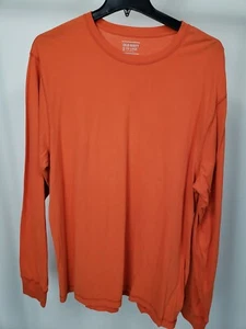 Camiseta ANTIGUA MARINA Mangas Largas Cuello Redondo Naranja Algodón Talla XXL Nueva con Etiquetas - Imagen 1 de 1