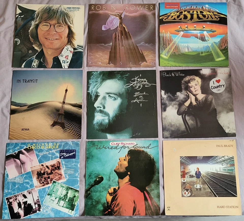 LOT 9 vinyles 33 tours LP - POP / ROCK - Cliff Richard  BUARQUE BOSTON TROWER - Photo 1/1